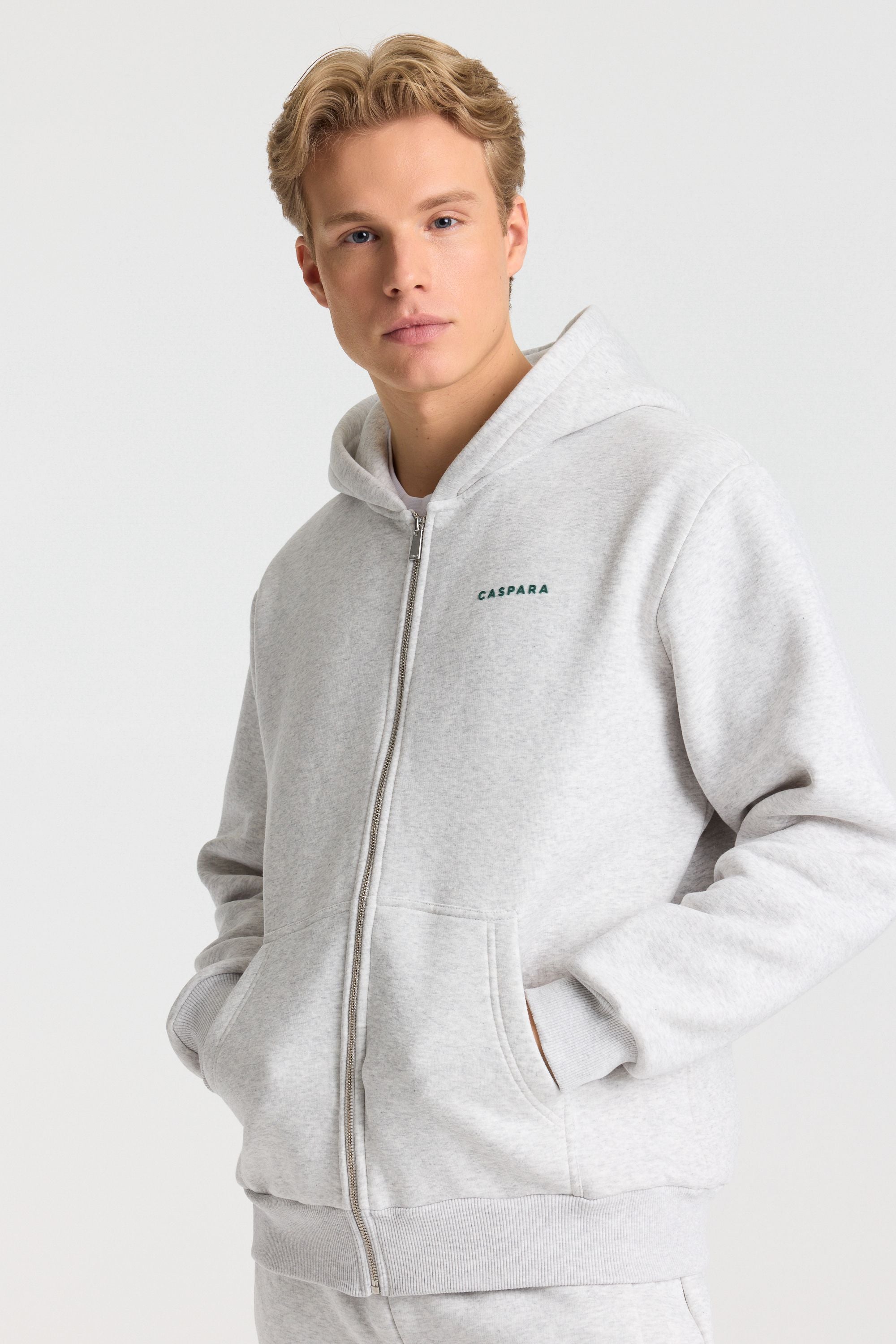 M. Cosmo Zip Hoodie - Grey melange